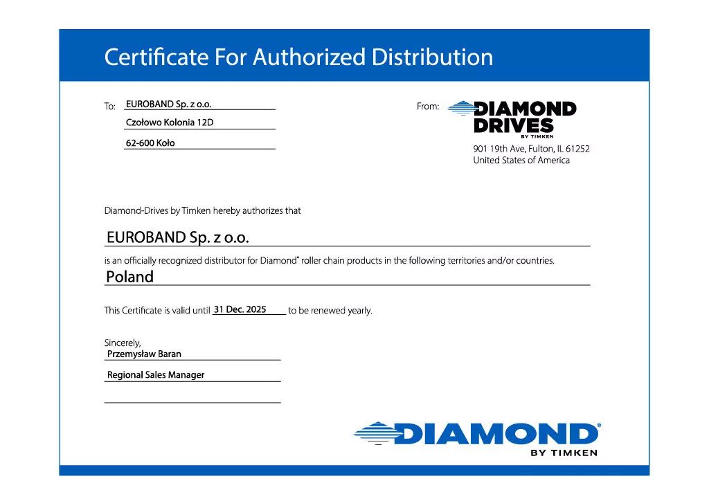 Certyfikat DIAMOND